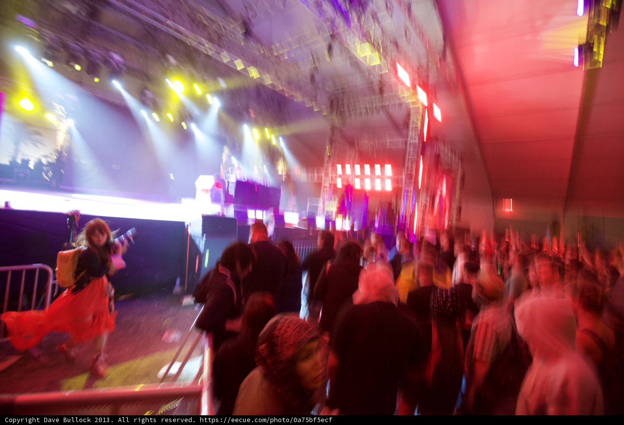 Blurry Nightlife Fun at Coachella