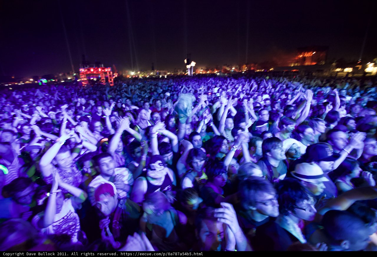 Coachella Night Sky: The Euphoria of the Crowd