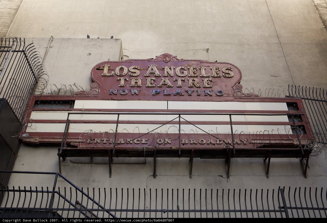 The Iconic Sign of Los Angeles Theatre
