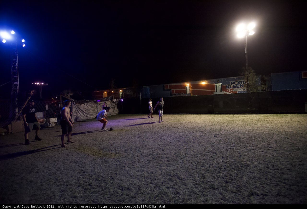 Nighttime Soccer Match