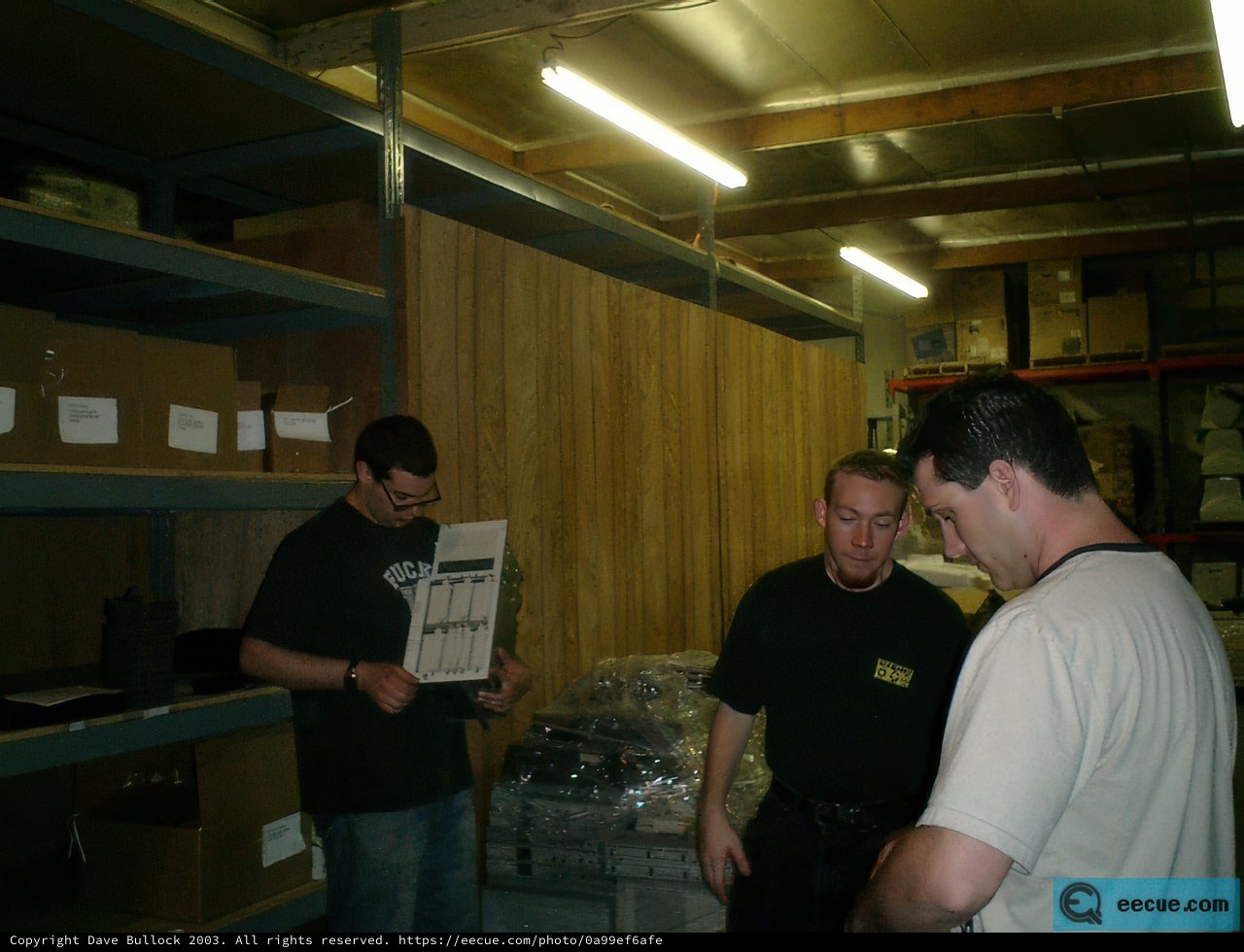 Three Men In a Warehouse