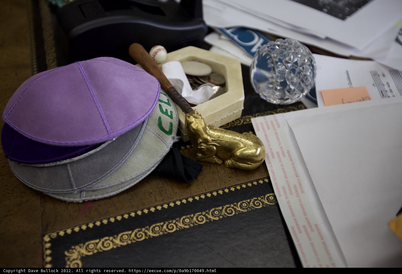 Baseball Hat and Papers