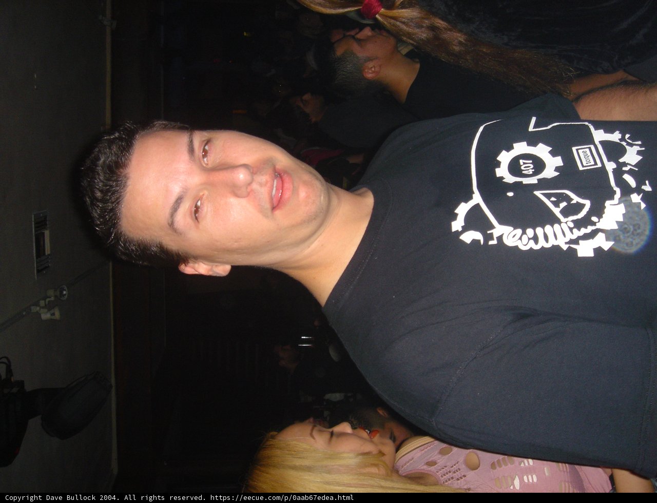 Rob G in Black Tee at the Club