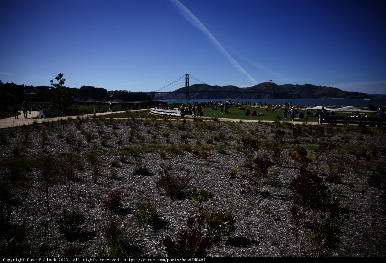 Majestic Golden Gate Bridge at Presidio Park