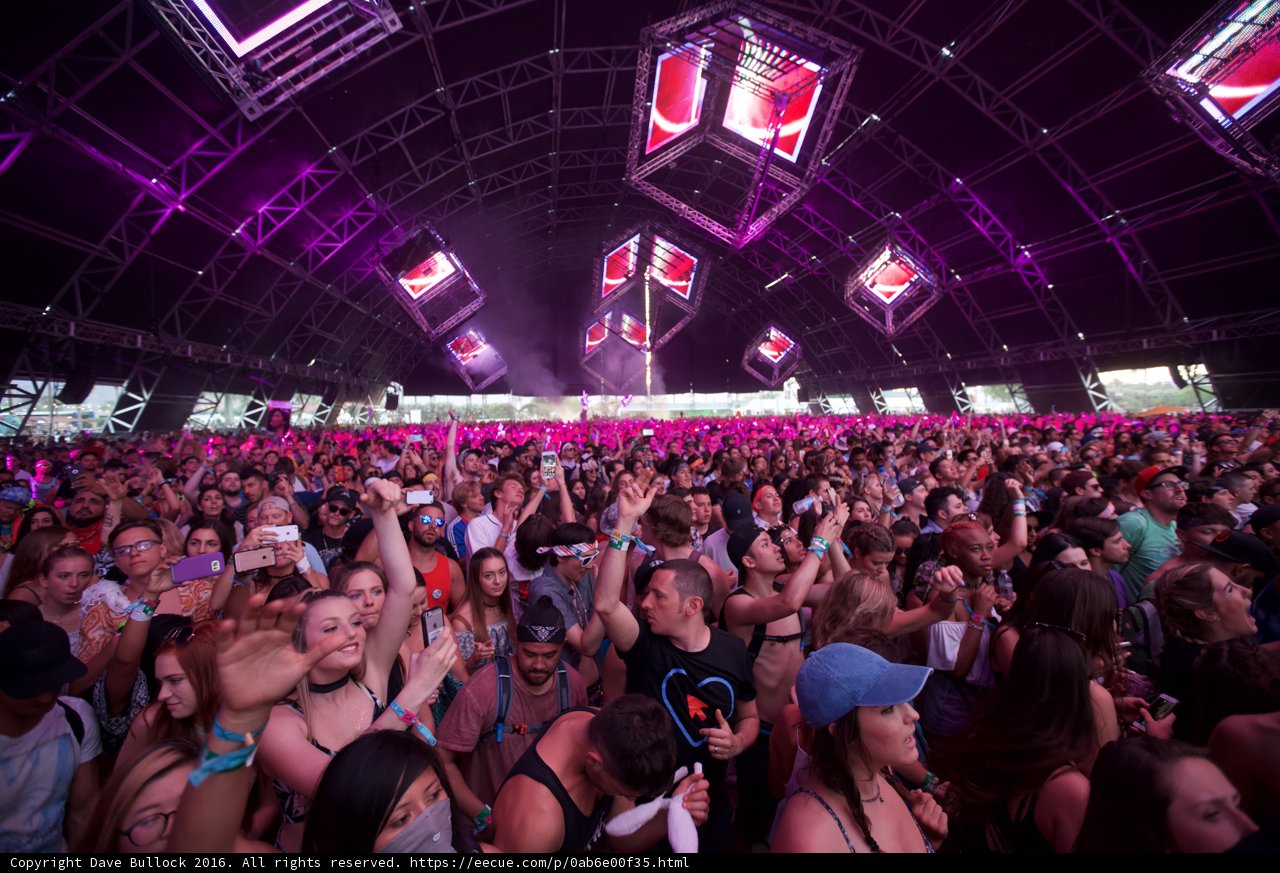 Urban Nightlife at Coachella Music Festival