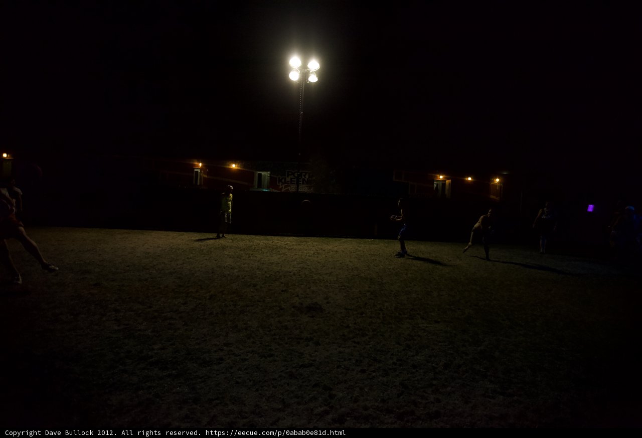 Nighttime Soccer under the Lamppost
