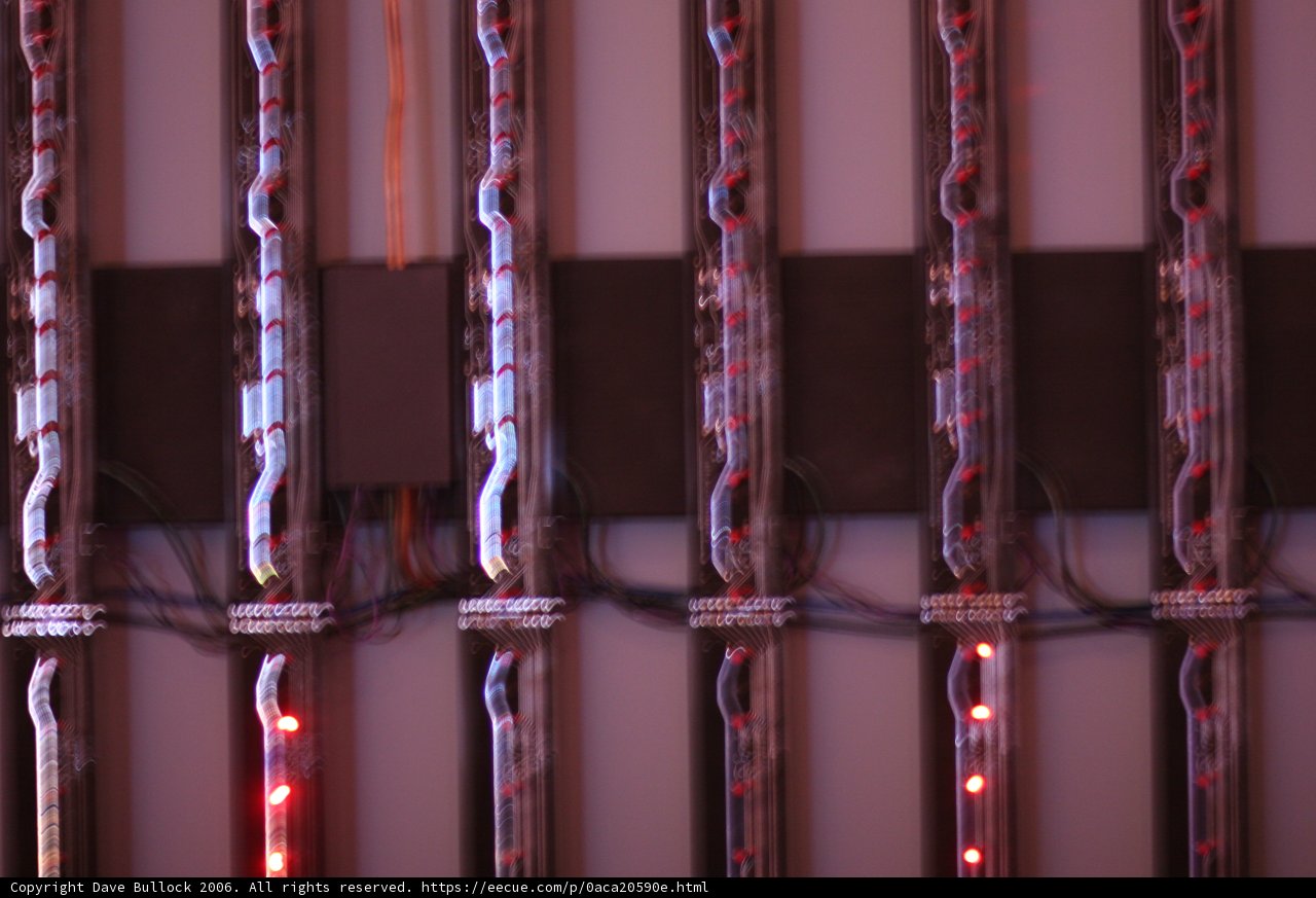 A Row of Red Lights