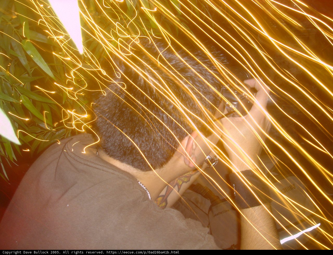 Selfie with Fireworks