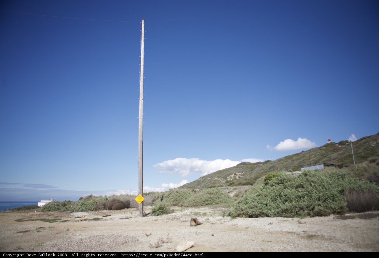 Signpost on a scenic road