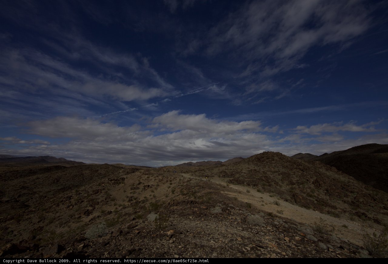 Flying over the Joshua Tree Desert