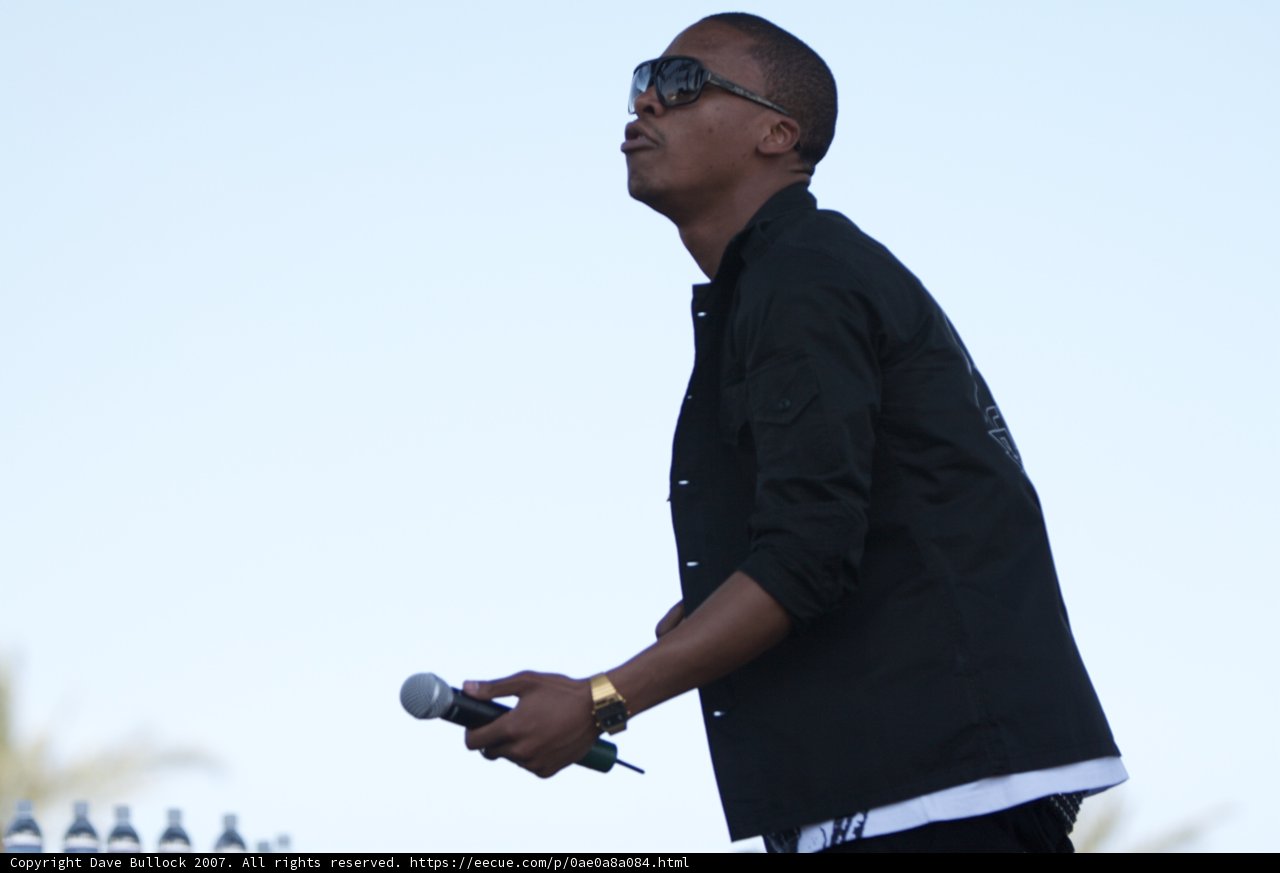 Coachella Man with Microphone