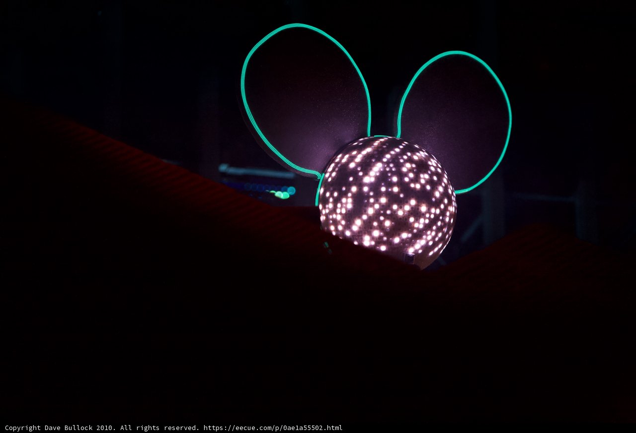 Glowing Mickey Ears amidst Neon Art