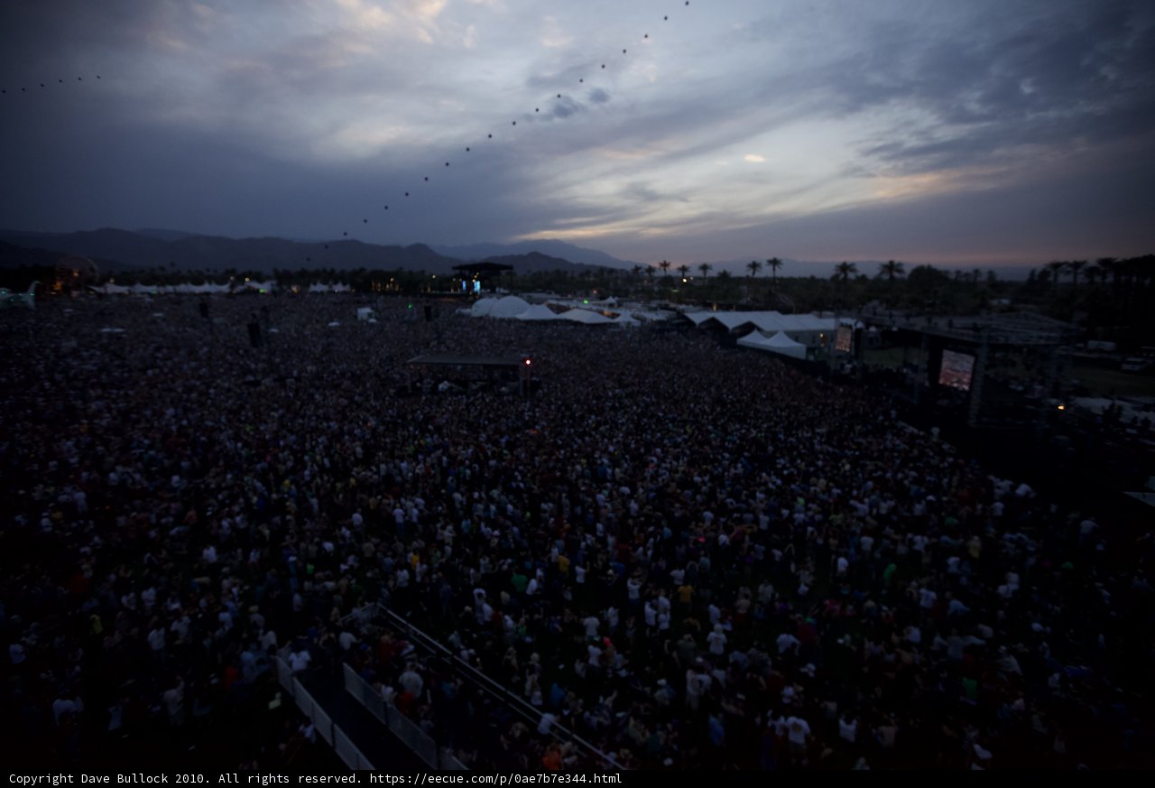 Coachella Sunday Concert Crowd