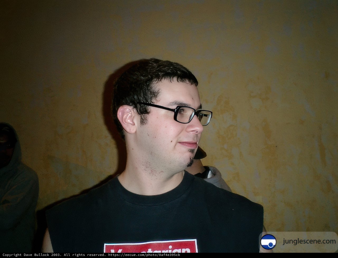 Portrait of Dave B in Glasses and Black Shirt