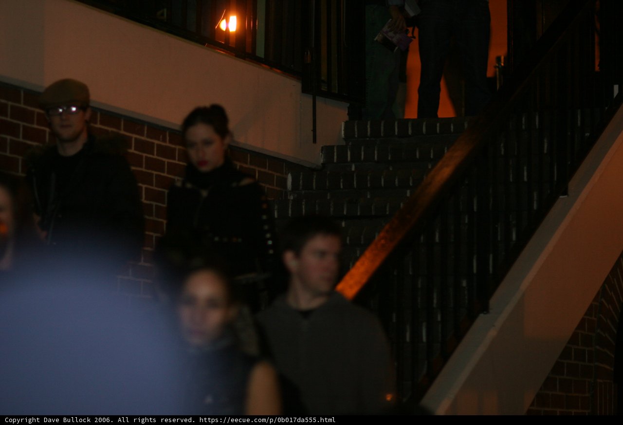Nighttime Gathering on the Stairs