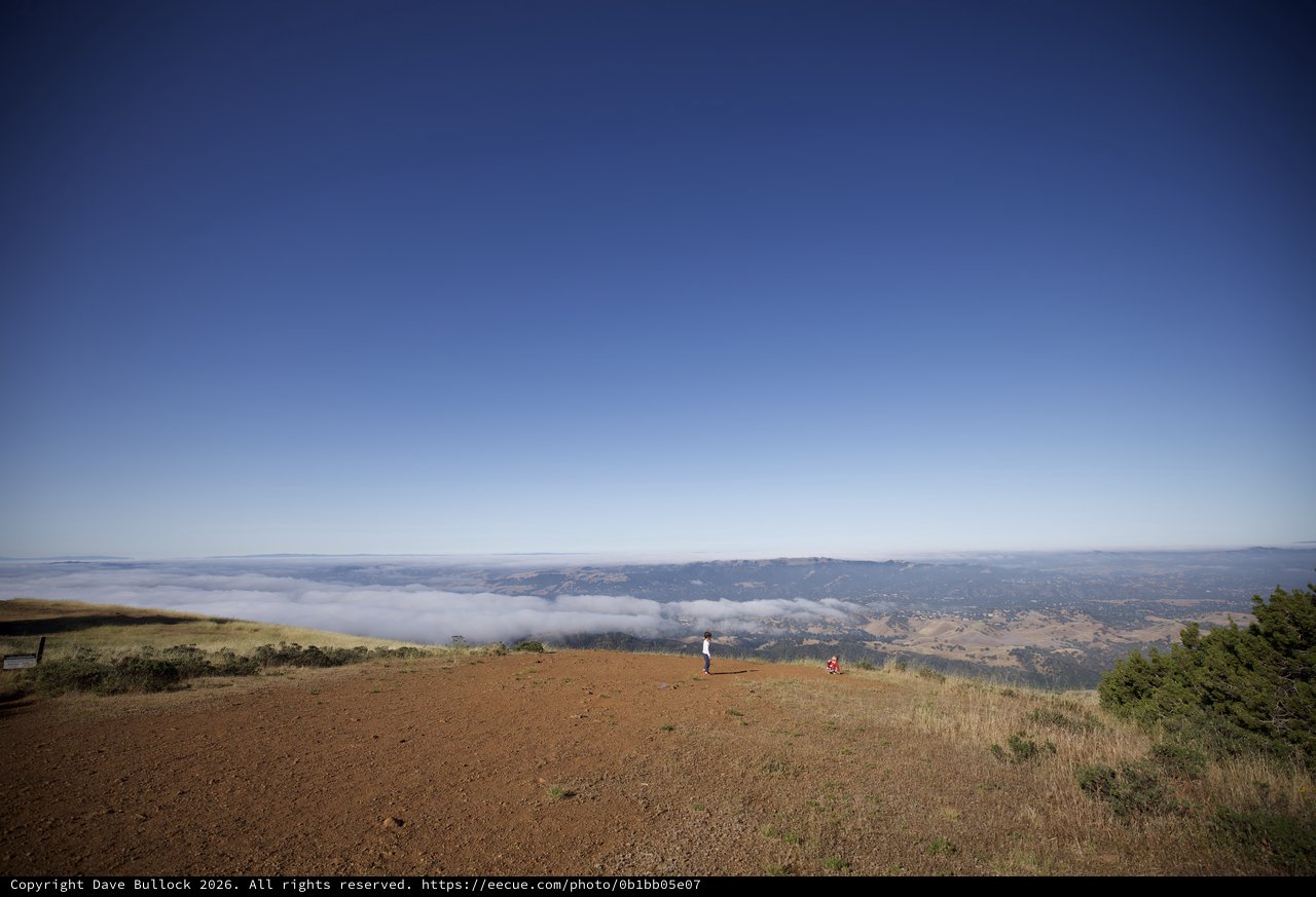 Above the Clouds at Mount Diablo Summit