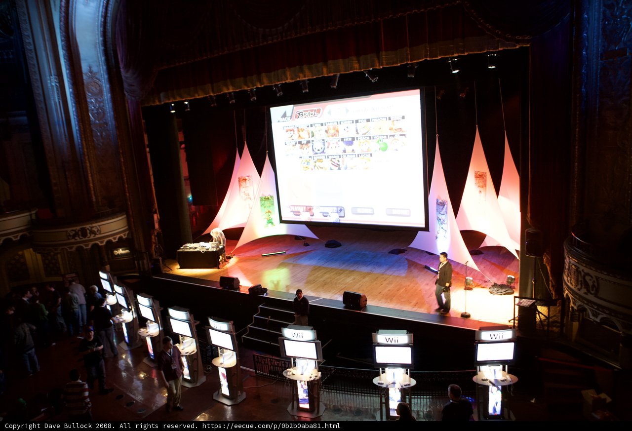 Cinematic Stage in an Auditorium