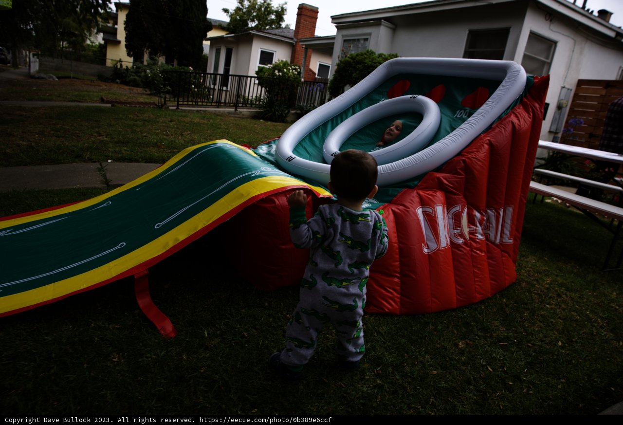 Wesley's Inflatable Adventure