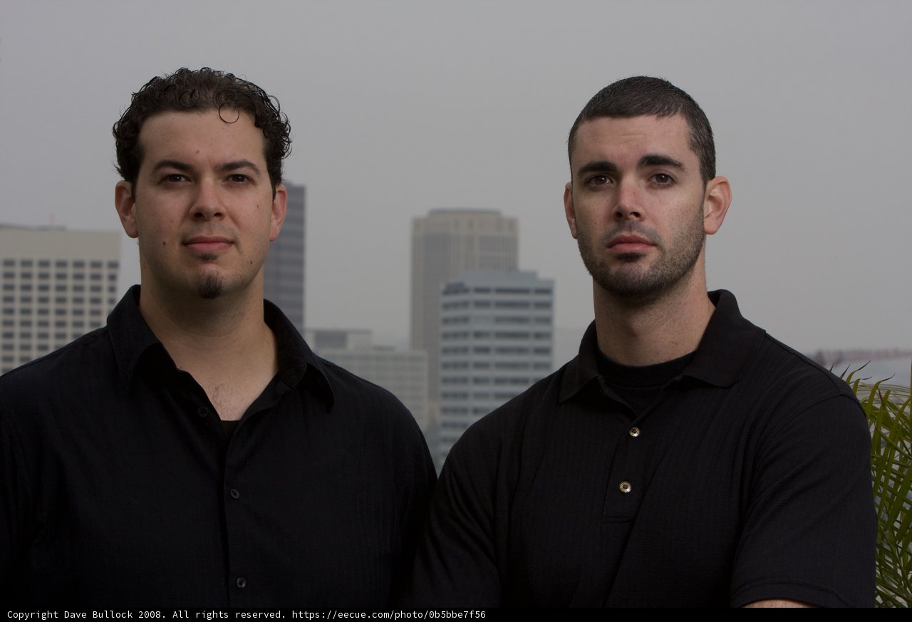 Dan and Dave Enjoying the View from the Skyscraper