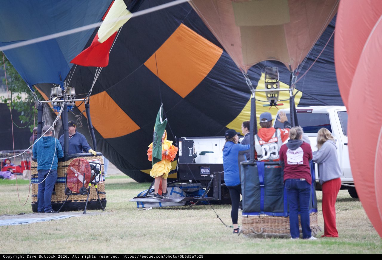 Hot Air Balloon Festival Inflation at Dawn