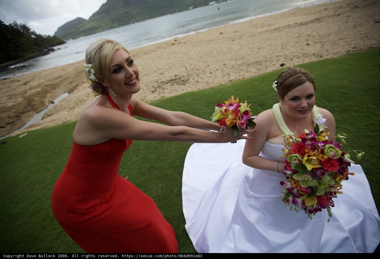 Red Dresses and Blooming Bouquets