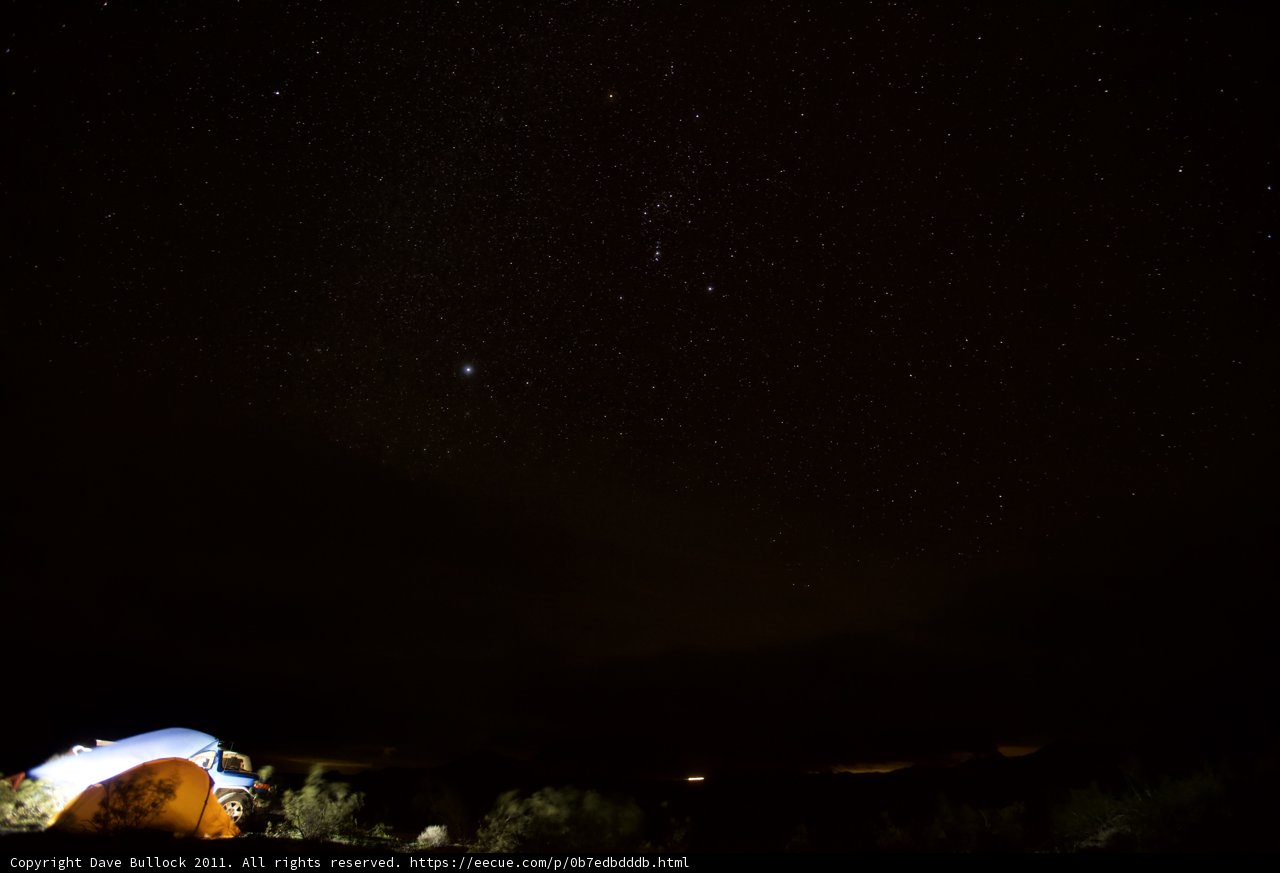 Camping under the Starry Sky