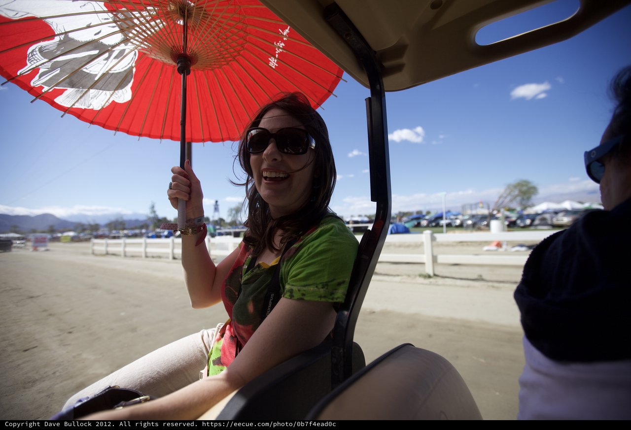 Festival Joy: Red Parasol Ride at Coachella 2012