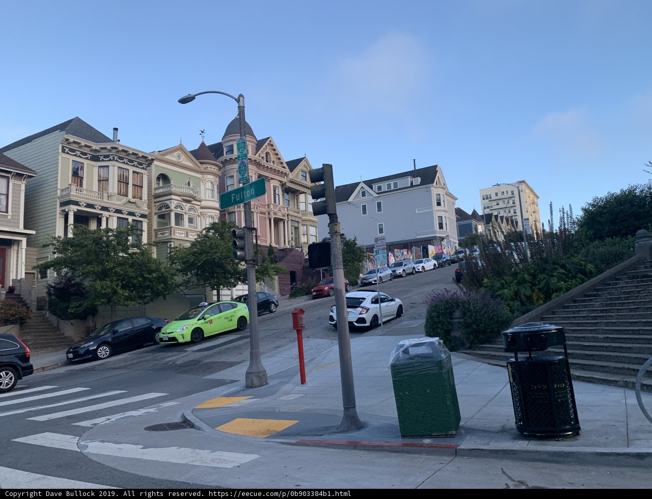 City Street Scene in Alamo Square
