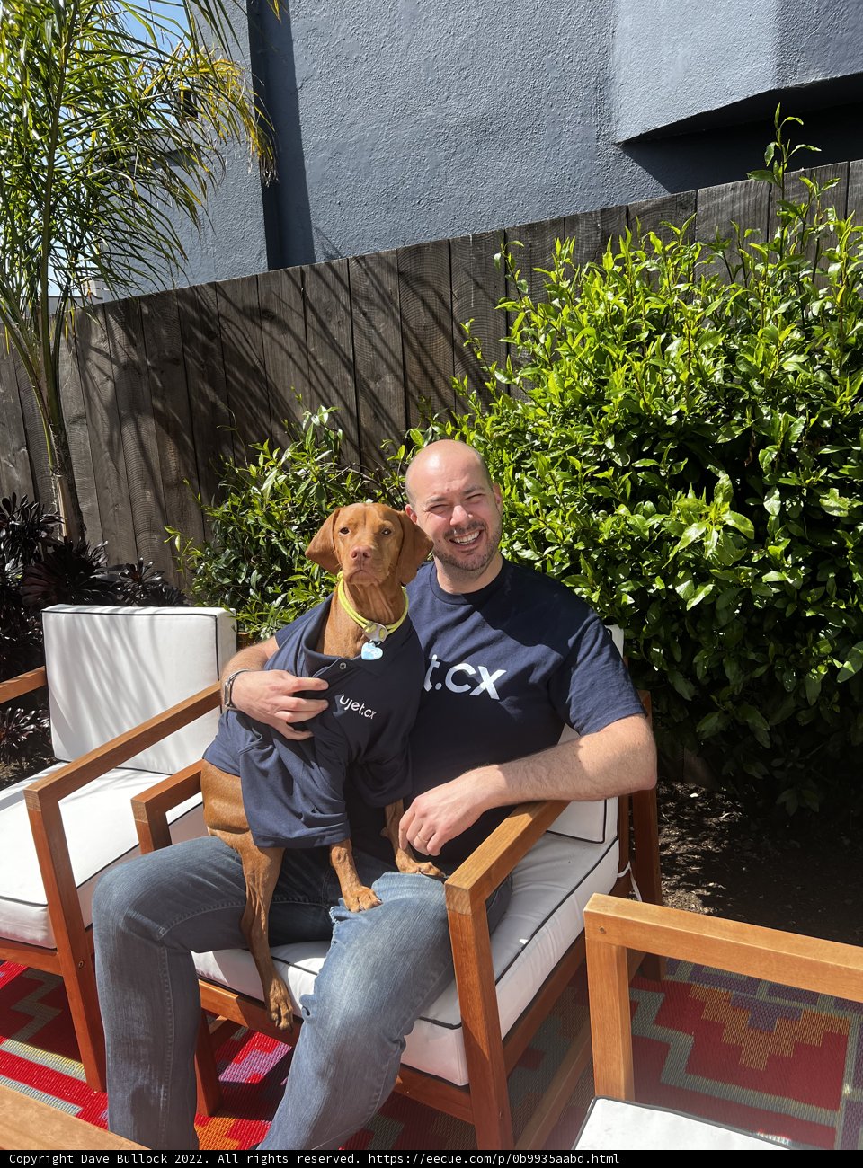 Portrait of Dave B and His Canine Companion