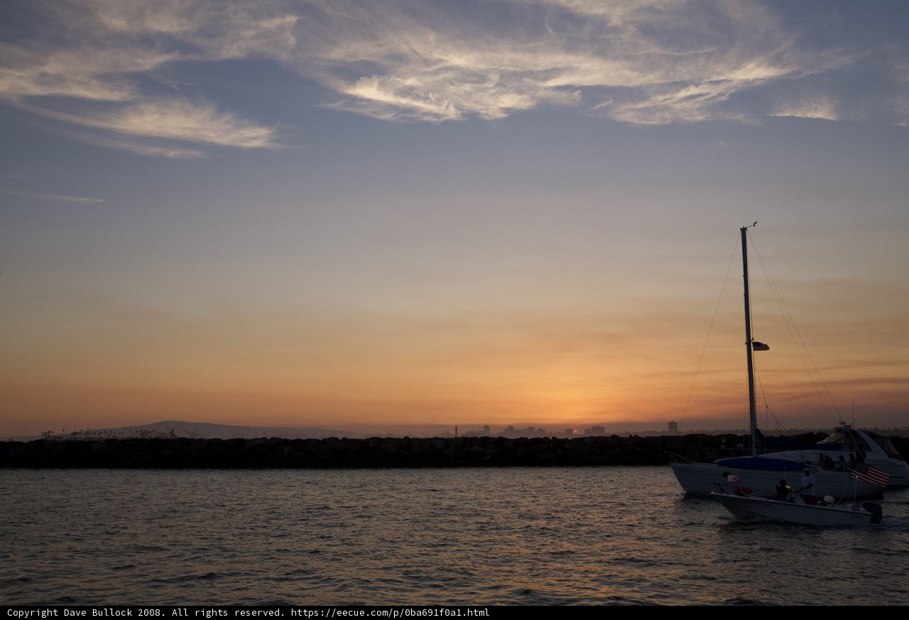 Sailboats at Sunset