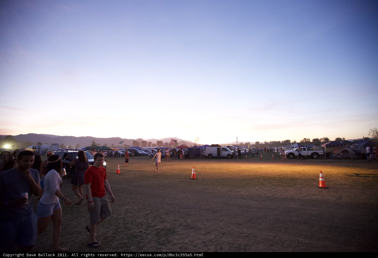 Dusk at Coachella
