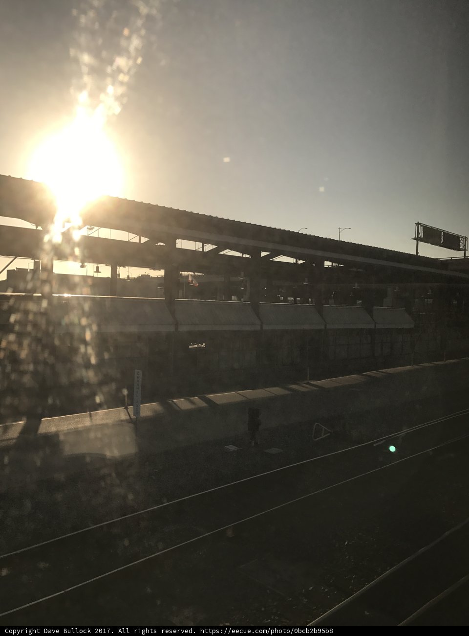 Sunset Train Arrival