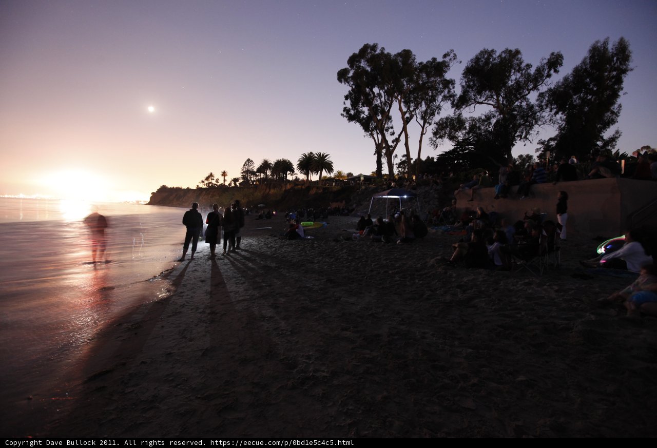 Sunset Silhouettes on Montecito Beach