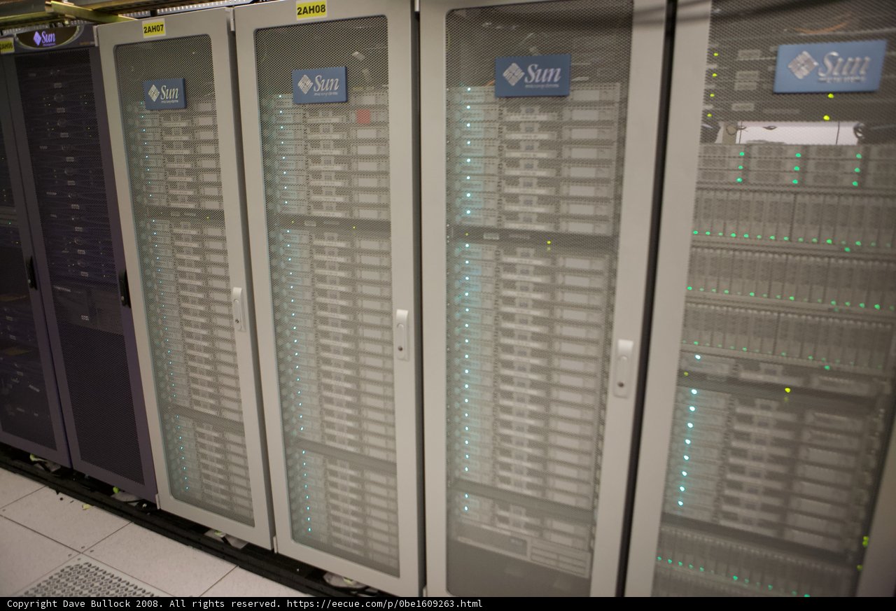 Row of servers