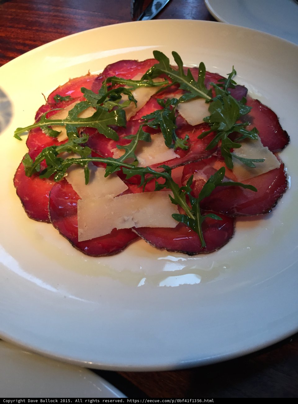 Carpaccio Close-up