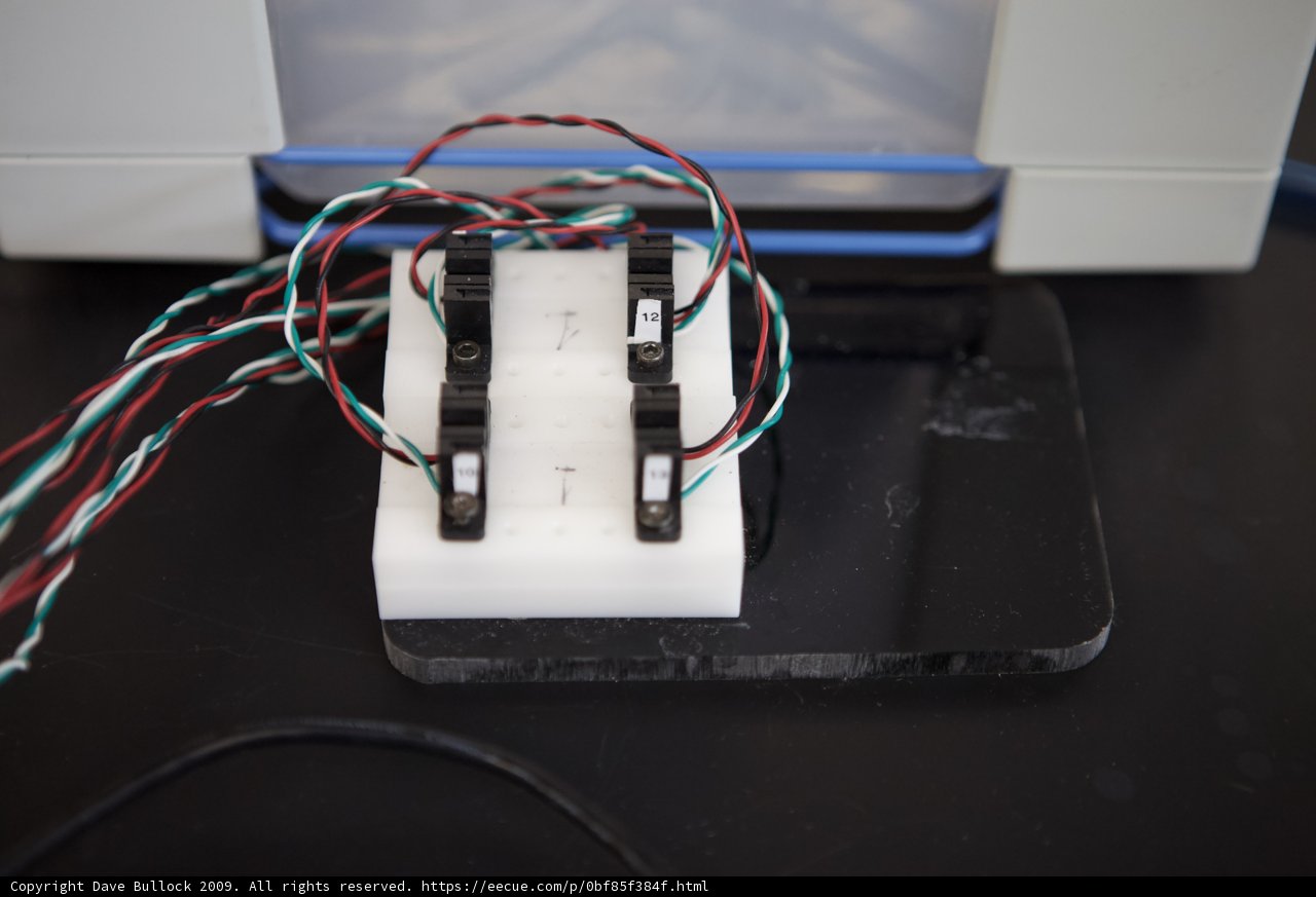 Micro Bio Chip with Attached Wires