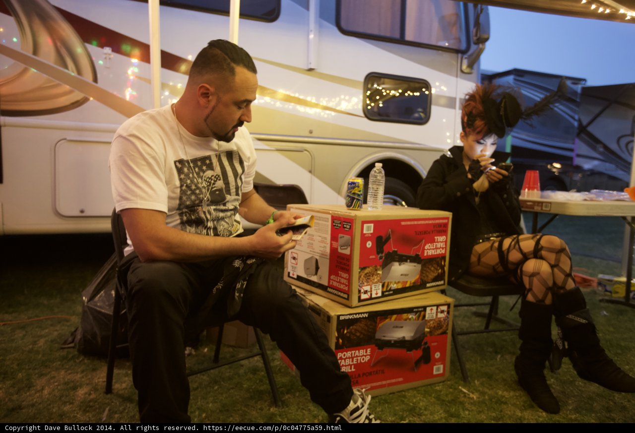 Relaxing at Coachella