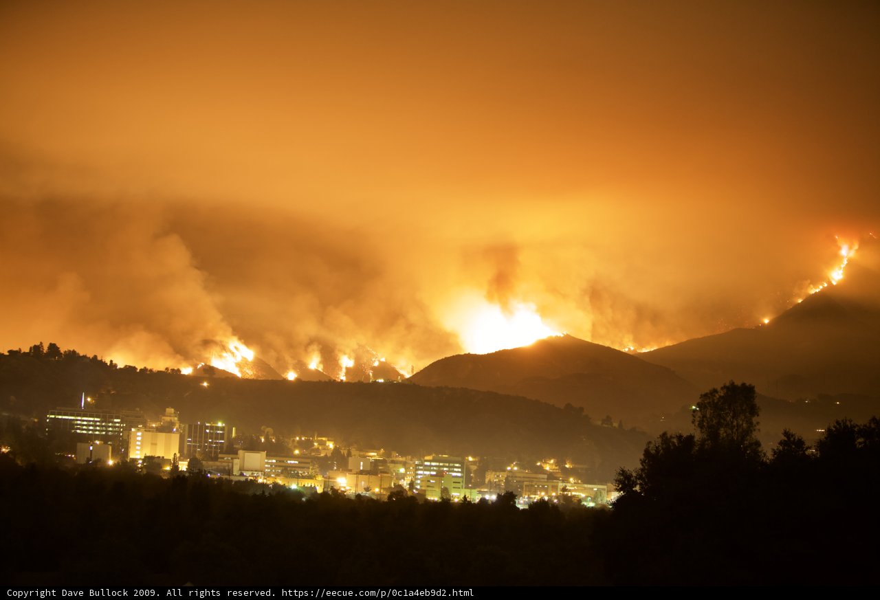 Cityscape Engulfed in Flames