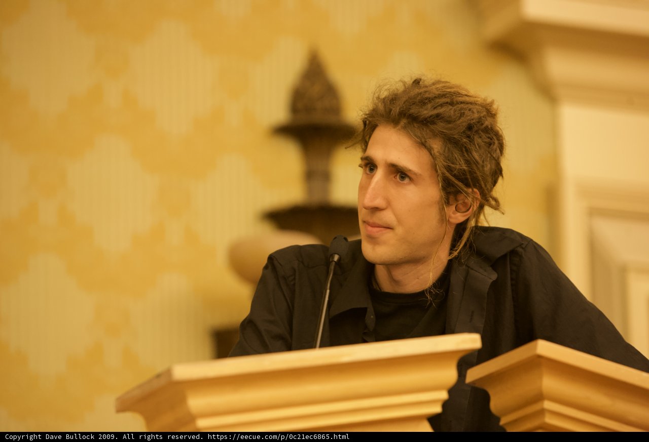 Moxie Marlinspike Addresses the Crowd