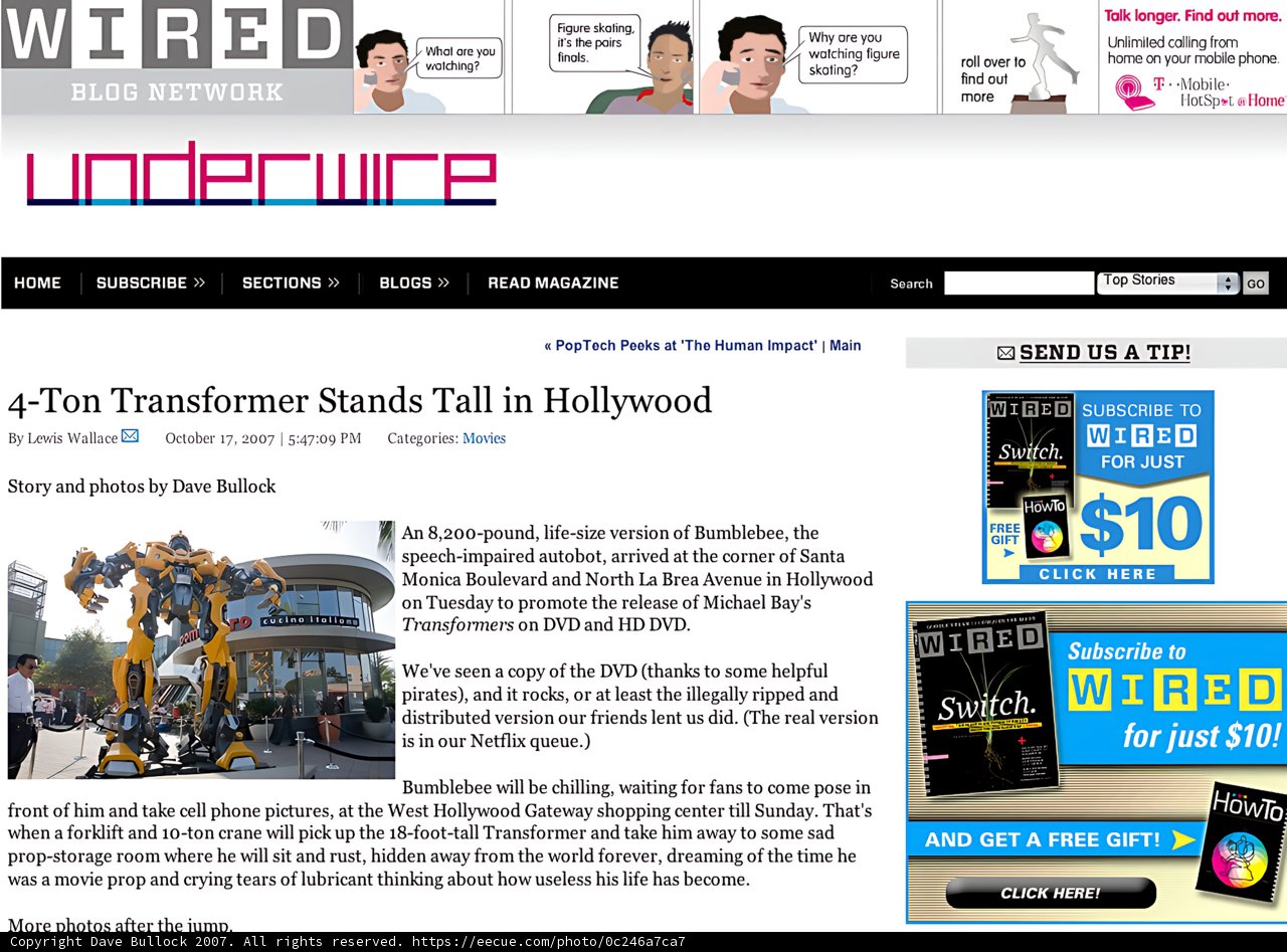 The Transformers' Hollywood Summit