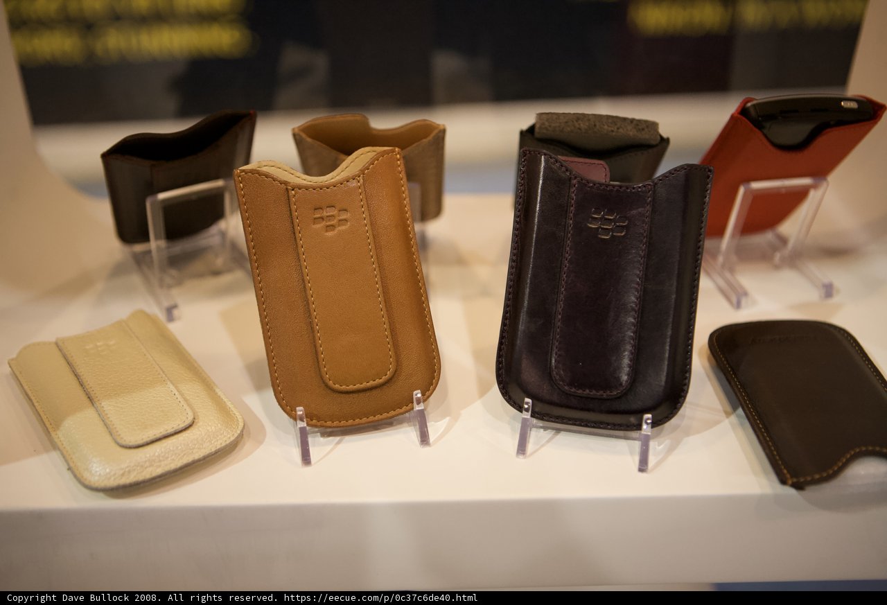 Leather Cell Phone Cases on Display
