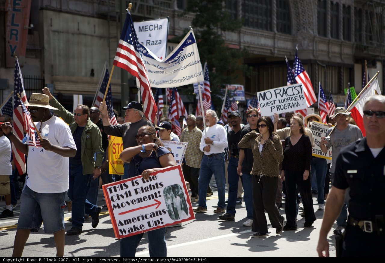 Protesters Marching for Land Rights