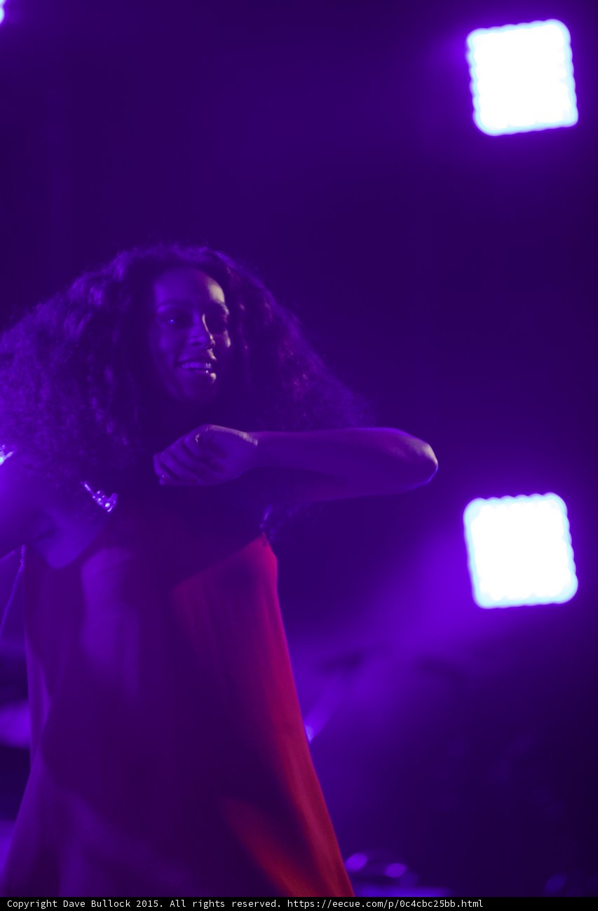 Solange Arms Crossed Dance Move Smiling Purple