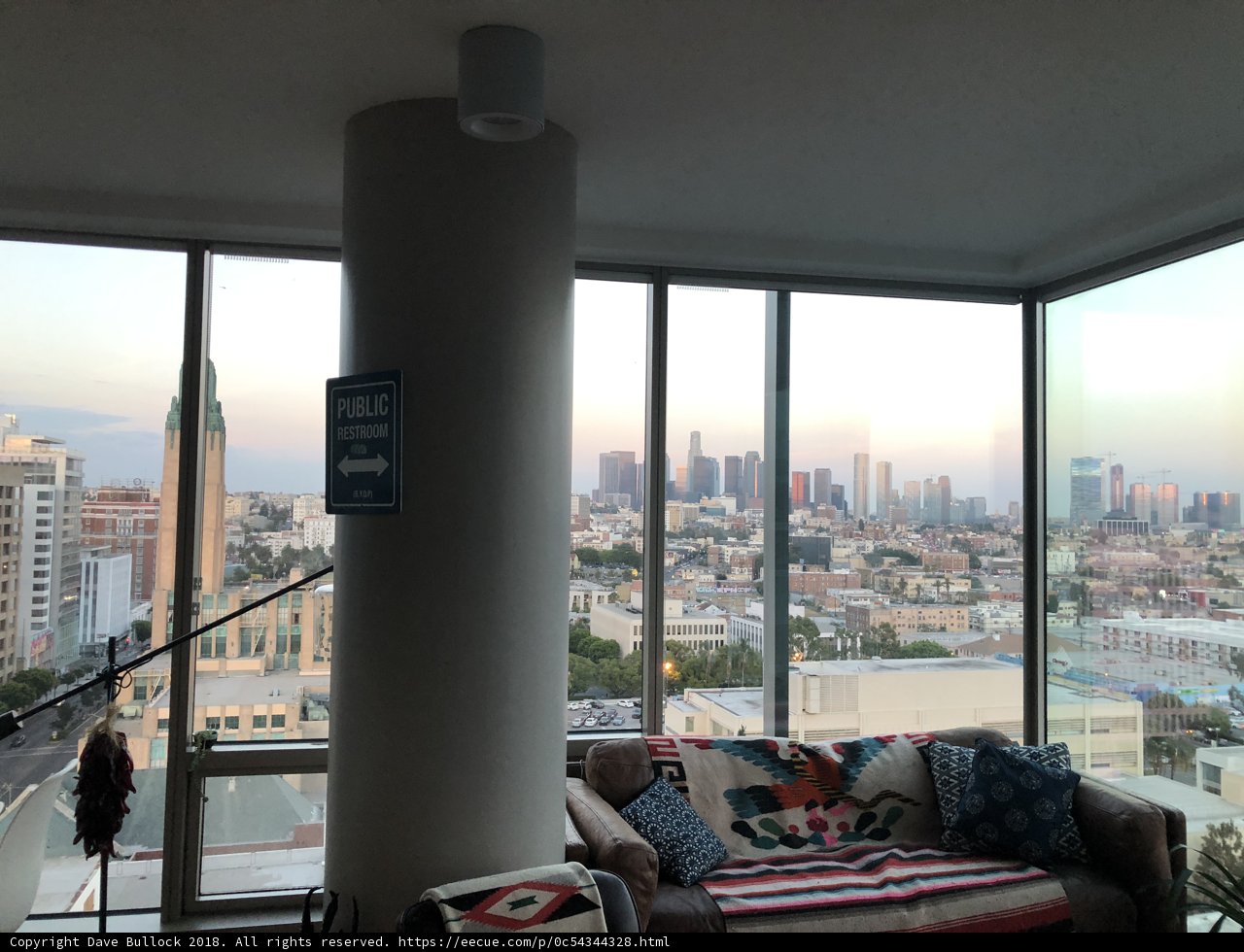 City View from a Cozy Couch