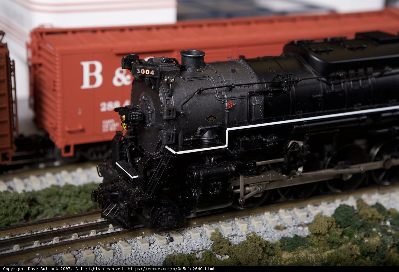 Powerful Locomotive on the Railway Track