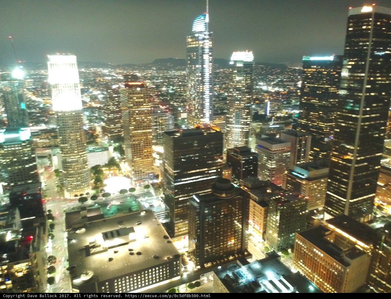 Skyline of Los Angeles at Night