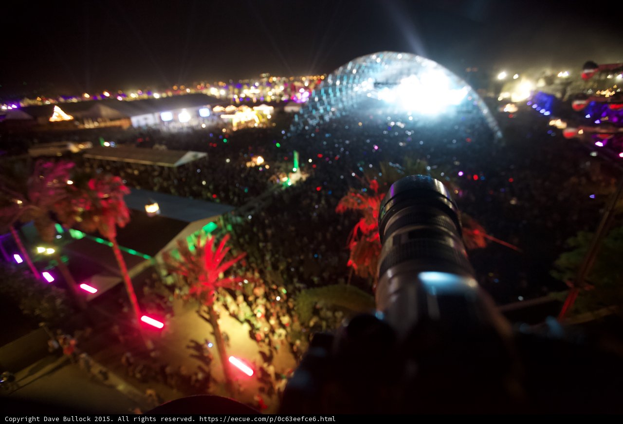 Night Sky Flare at Coachella