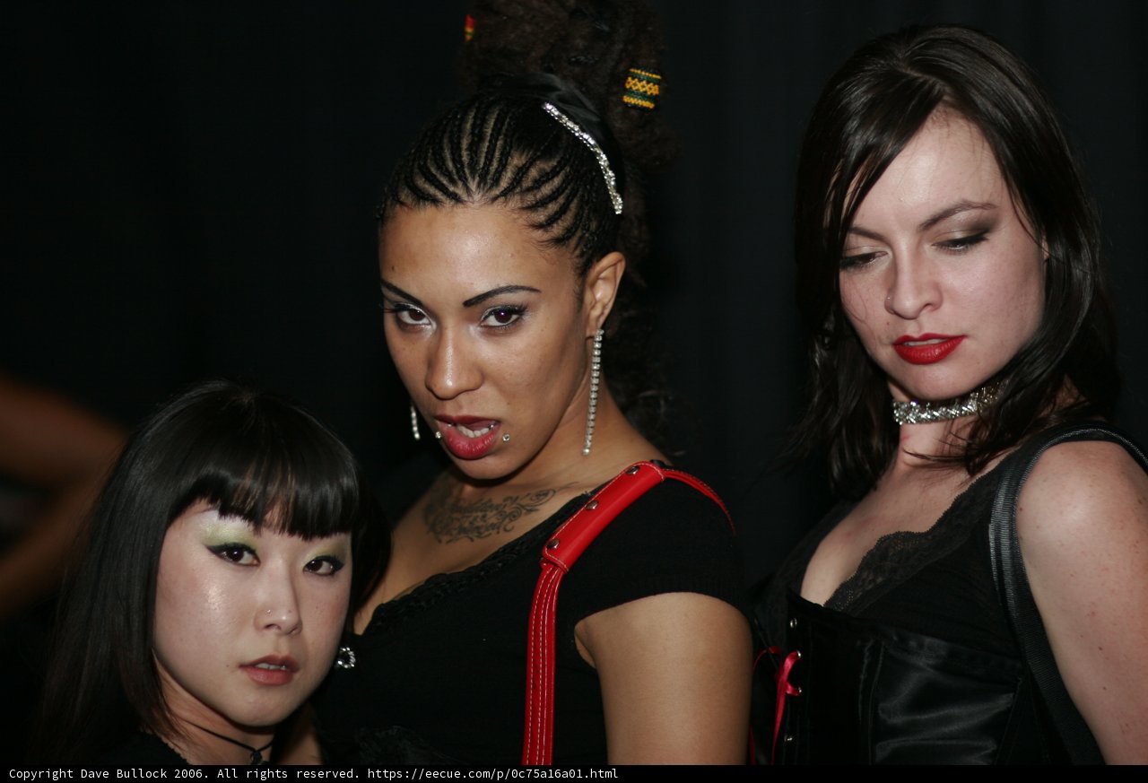 Three Women Strike a Pose at Funktion Viram Night Club