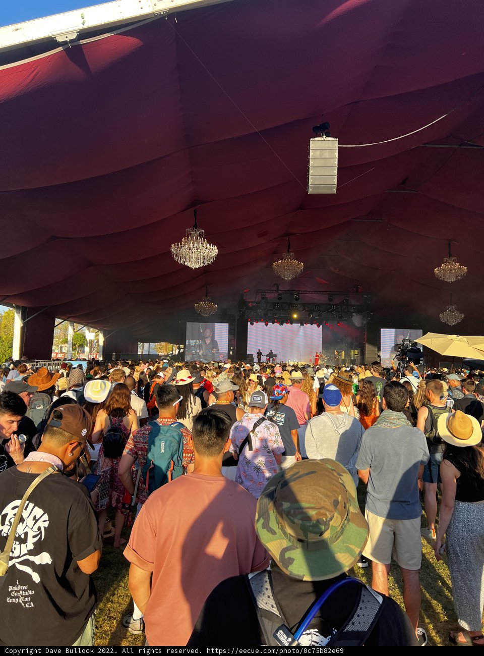 Under the Urban Tent at the 2022 Music Festival