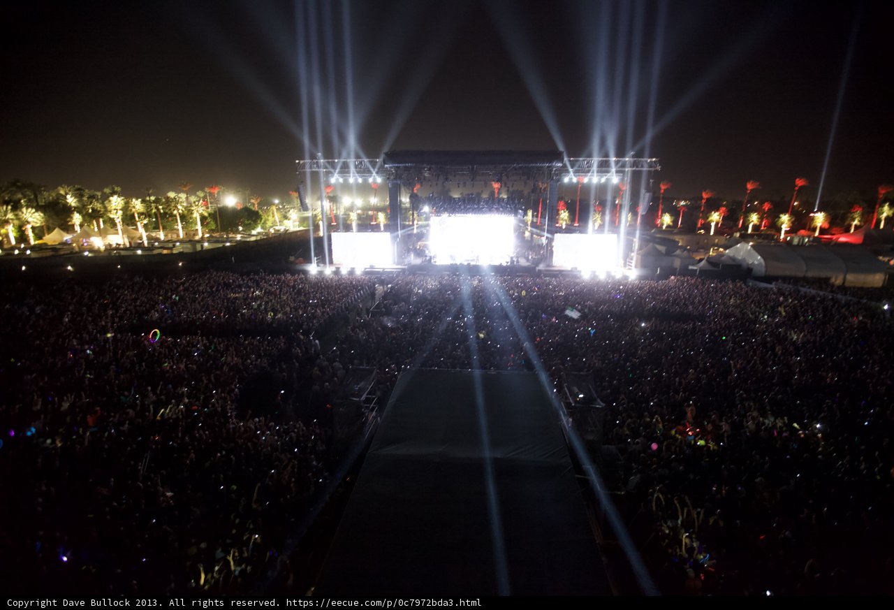 Lighting Up the Night: A Rock Concert at Coachella